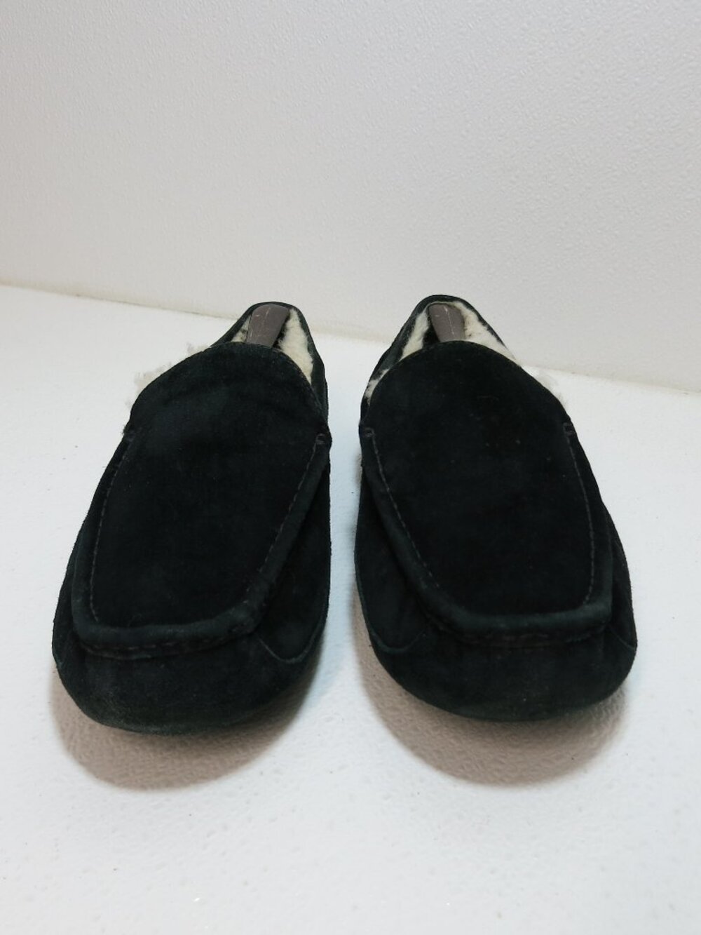 UGG Ascot Comfort Suede Wool Lined Slippers Men's House Shoes Footwear Sz 10 - Picture 5 of 7